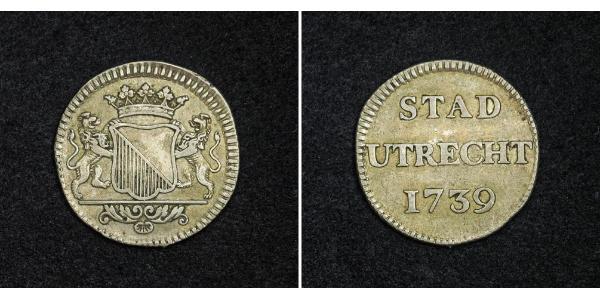 1 Duit Netherlands Silver 