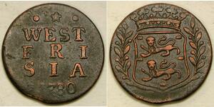 1 Duit Республика Соединённых провинций (1581 - 1795) Медь 