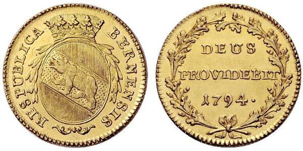 1 Duplone Schweiz Gold 