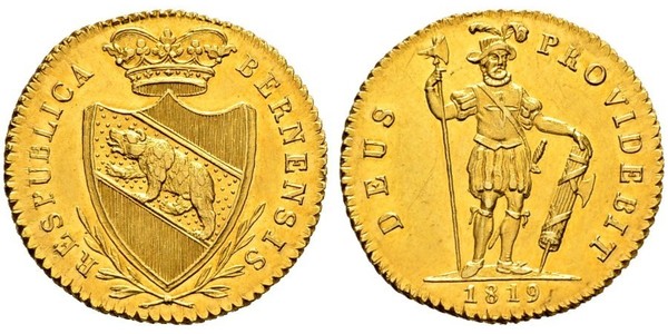 1 Duplone Schweiz Gold 