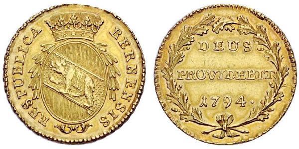 1 Duplone Schweiz Gold 