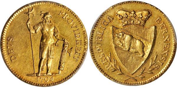 1 Duplone Schweiz Gold 