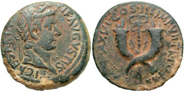 1 Dupondio Impero romano (27BC-395) Bronzo Tiberio Claudio Nerone (42 BC-37)