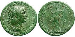 1 Dupondius Roman Empire (27BC-395) Bronze Trajan (53-117)