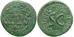 1 Dupondius Roman Empire (27BC-395) Bronze Augustus (63BC- 14) 