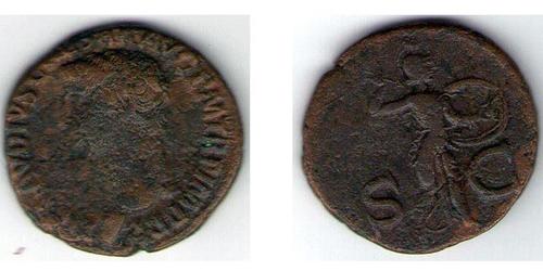 1 Dupondius Empire romain (27BC-395)  Tiberius Claudius Nero (42 BC-37)