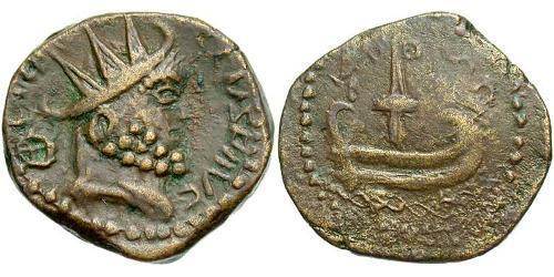 1 Dupondius Gallic Empire (260-274) 青铜 Postumus (260-268)