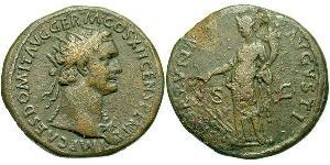 1 Dupondius 羅馬帝國 青铜 Domitian  (51-96)