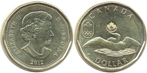 1 Dólar Canadá Acero Isabel II (1926-2022)