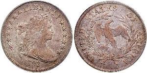 1 Dólar Estados Unidos de América (1776 - ) Cobre/Plata Anne Willing Bingham (1764-1801)