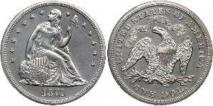 1 Dólar Estados Unidos de América (1776 - ) Cobre/Plata 