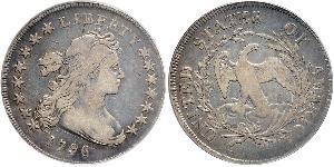 1 Dólar Estados Unidos de América (1776 - ) Cobre/Plata Anne Willing Bingham (1764-1801)