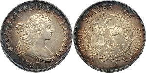 1 Dólar Estados Unidos de América (1776 - ) Cobre/Plata Anne Willing Bingham (1764-1801)