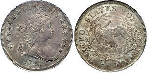 1 Dólar Estados Unidos de América (1776 - ) Cobre/Plata Anne Willing Bingham (1764-1801)