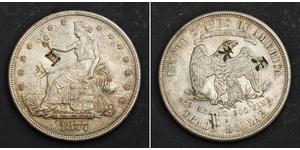 1 Dólar Estados Unidos de América (1776 - ) Cobre/Plata 