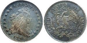 1 Dólar Estados Unidos de América (1776 - ) Cobre/Plata Anne Willing Bingham (1764-1801)