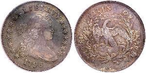 1 Dólar Estados Unidos de América (1776 - ) Cobre/Plata Anne Willing Bingham (1764-1801)