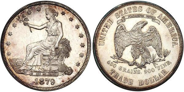 1 Dólar Estados Unidos de América (1776 - ) Cobre/Plata 