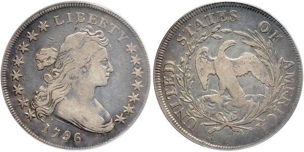 1 Dólar Estados Unidos de América (1776 - ) Cobre/Plata Anne Willing Bingham (1764-1801)