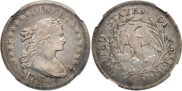 1 Dólar Estados Unidos de América (1776 - ) Cobre/Plata Anne Willing Bingham (1764-1801)