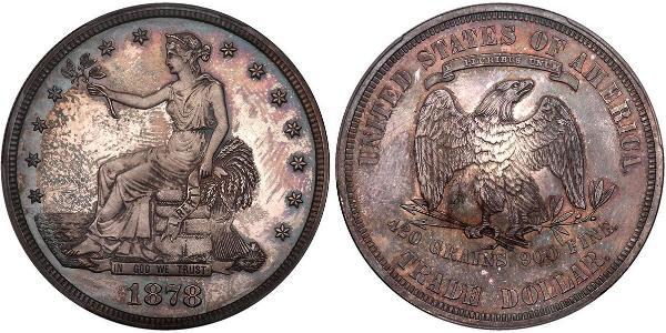 1 Dólar Estados Unidos de América (1776 - ) Cobre/Plata 