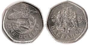 1 Dólar Barbados Níquel/Cobre 