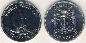 1 Dólar Jamaica (1962 - ) Níquel/Cobre 
