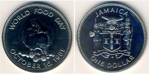 1 Dólar Jamaica (1962 - ) Níquel/Cobre 
