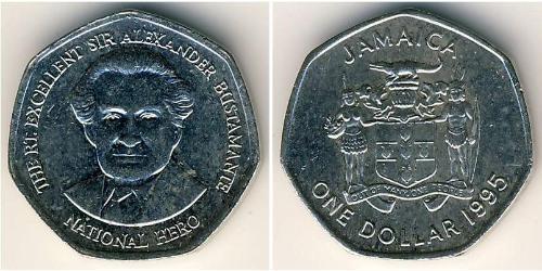 1 Dólar Jamaica (1962 - ) Níquel/Cobre 