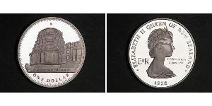 1 Dólar Nueva Zelanda Níquel/Cobre Isabel II (1926-2022)