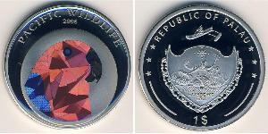 1 Dólar Palaos Níquel/Cobre 