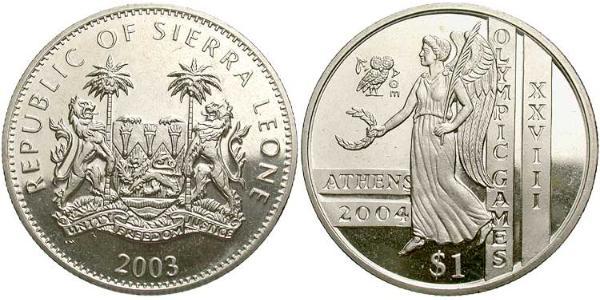 1 Dólar Sierra Leona Níquel/Cobre 