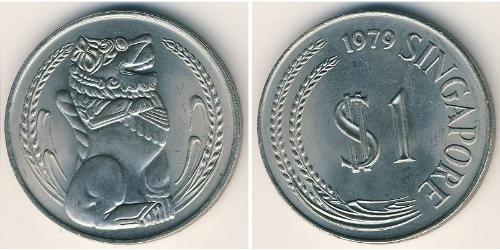 1 Dólar Singapur Níquel/Cobre 