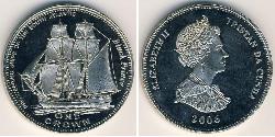 1 Dólar Tristán de Acuña Níquel/Cobre Isabel II (1926-2022)