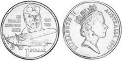 1 Dólar Australia (1939 - ) Níquel/Cobre/Aluminio Isabel II (1926-2022)