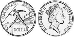 1 Dólar Australia (1939 - ) Níquel/Cobre/Aluminio Isabel II (1926-2022)