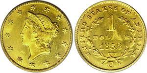 1 Dólar Estados Unidos de América (1776 - ) Oro 