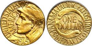 1 Dólar Estados Unidos de América (1776 - ) Oro 