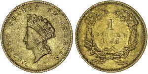 1 Dólar Estados Unidos de América (1776 - ) Oro 