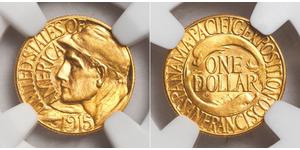 1 Dólar Estados Unidos de América (1776 - ) Oro 