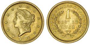 1 Dólar Estados Unidos de América (1776 - ) Oro 