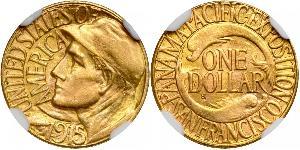 1 Dólar Estados Unidos de América (1776 - ) Oro 