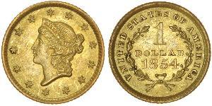 1 Dólar Estados Unidos de América (1776 - ) Oro 