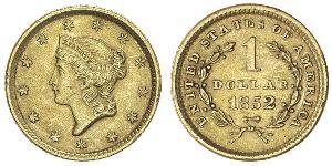1 Dólar Estados Unidos de América (1776 - ) Oro 