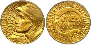 1 Dólar Estados Unidos de América (1776 - ) Oro 