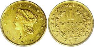 1 Dólar Estados Unidos de América (1776 - ) Oro 