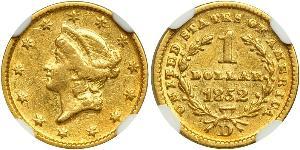 1 Dólar Estados Unidos de América (1776 - ) Oro 