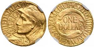 1 Dólar Estados Unidos de América (1776 - ) Oro 