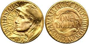 1 Dólar Estados Unidos de América (1776 - ) Oro 