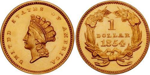 1 Dólar Estados Unidos de América (1776 - ) Oro 